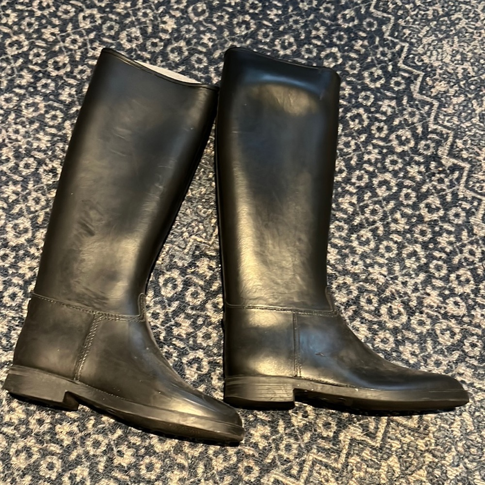 Rubber riding rain boots size 37